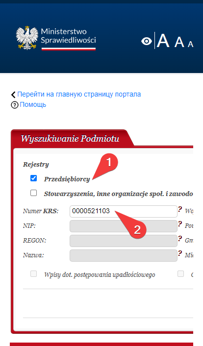 Проверка работодателя в Польше по KRS