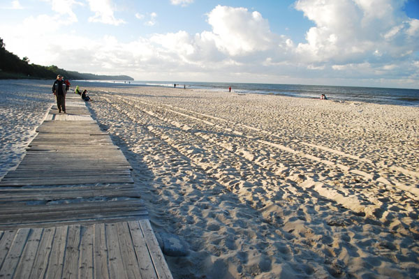 Пляж в польском городе Владиславово: фото