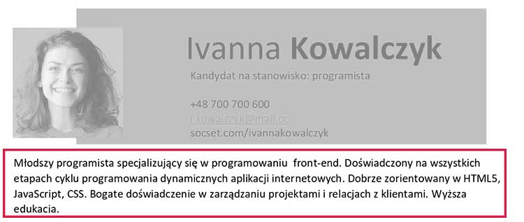 Как составить резюме на польском языке? 2