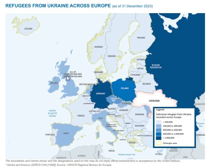 скільки українців отримали статус біженця