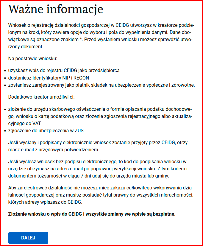 Як зареєструвати ФОП у Польщі через biznes.gov.pl? 4