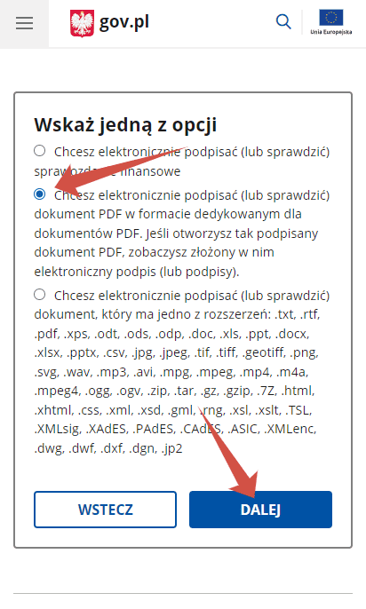 как отправить документ, подписанный через доверенный профиль