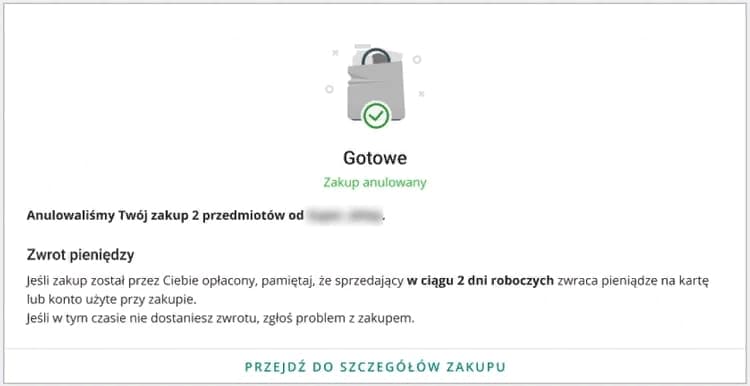 Как вернуть товар на Аллегро или отказаться от ранее сделанного заказа? 5