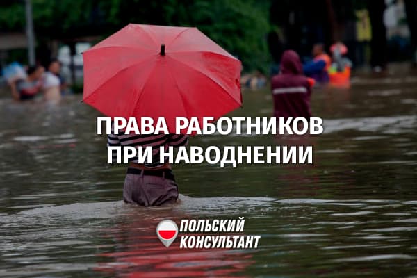 Права и обязанности работника во время наводнения в Польше