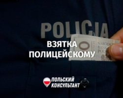 Что будет за взятку полицейскому в Польше?