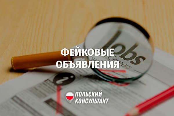 Ложные объявления о работе в Польше