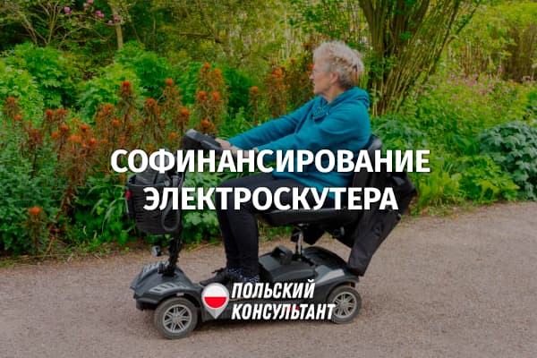 Софинансирование покупки электроколяски для инвалида в Польше