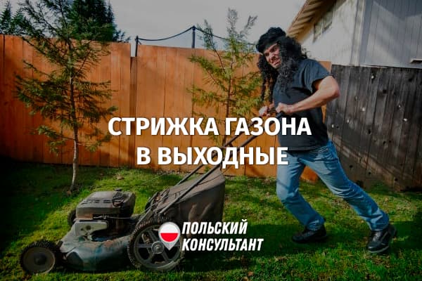 Можно ли в Польше косить траву в выходные?